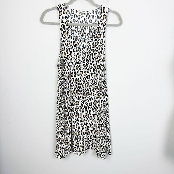 SHOW ME YOUR MUMU | Daryn Lace Up Swing Dress Animal Print Women’s Size X-Small - Picture 1 of 8